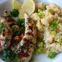 Meal Prep for Herbed Chicken and Lemon Quinoa