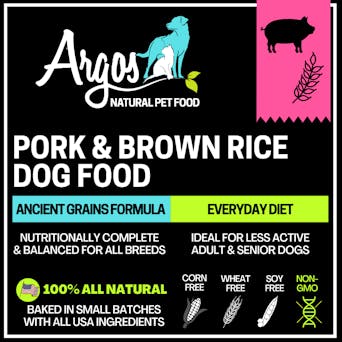 Argos Pork & Brown Rice Dog Food Image 0