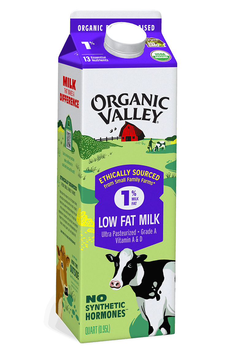 Organic Valley Ultra Pasteurized Lowfat 1% Milk (64 oz) | Off The Muck ...