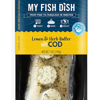Wild Cod with Lemon and Herb Butter Main Image
