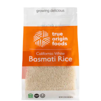 True Origin Foods White Basmati Rice (2 lbs) Main Image
