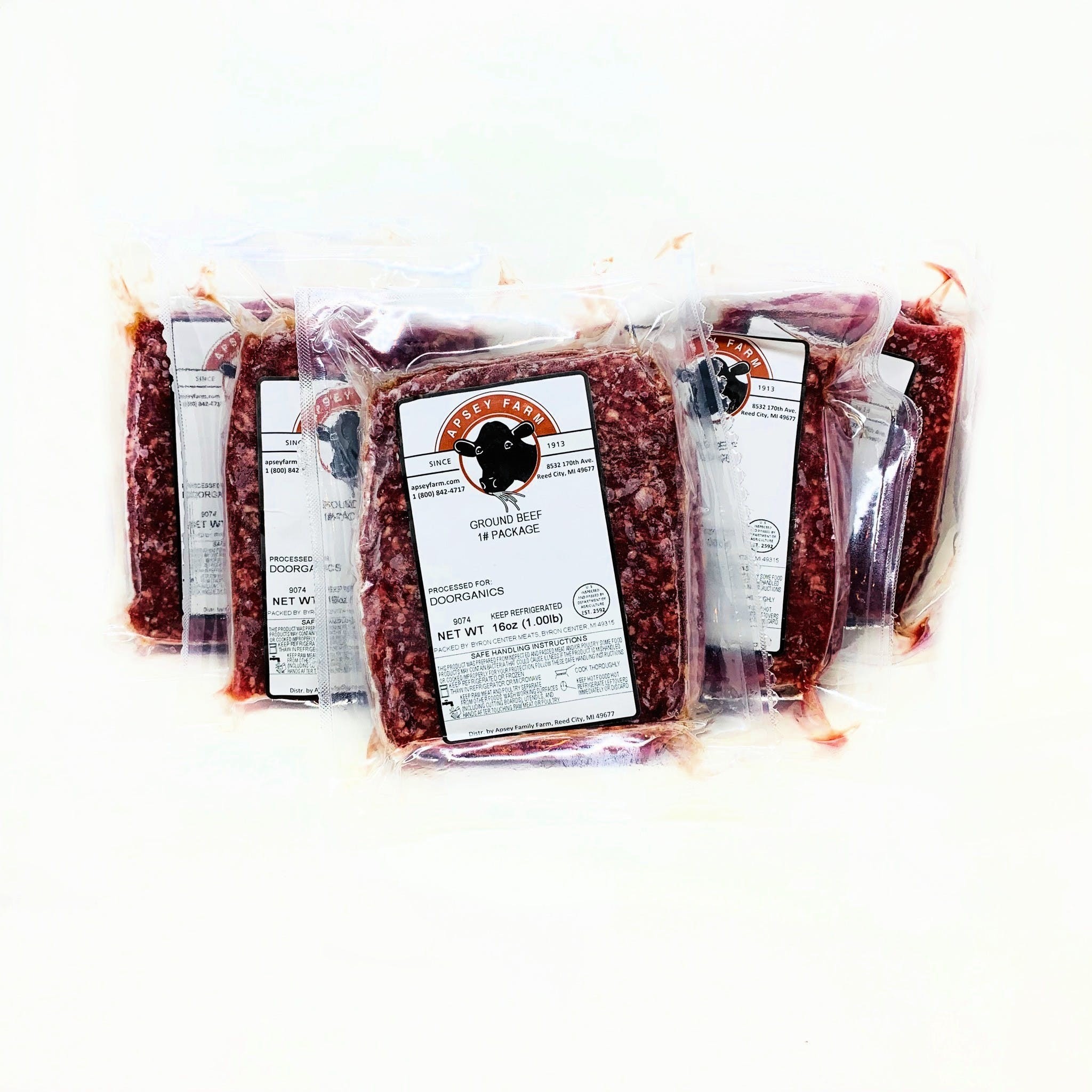 100% Grass Fed - Ground Beef - 5 Pack (5 lb) | Doorganics