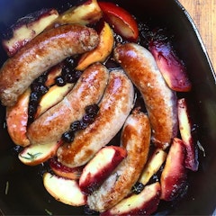 Sausage & Fruit Fry-up