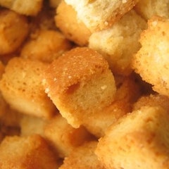 Homemade Sourdough Garlic Butter Crouton