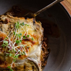 Brinjal and Beef Lasagne