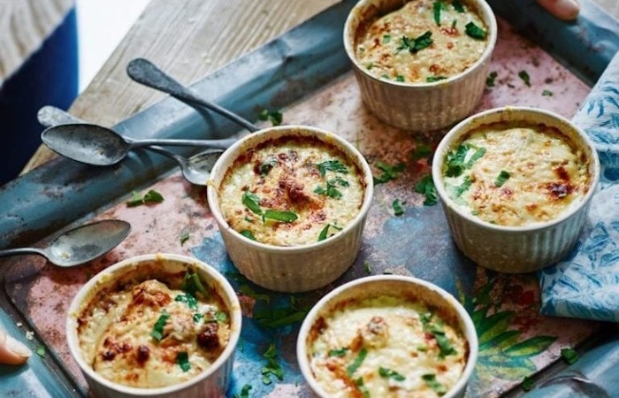 Baked Creamy Garlic Mushrooms