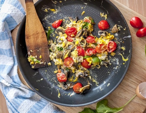 Mushroom And Spinach Scrambled Eggs Recipe Off The Muck Market Off The Muck Market