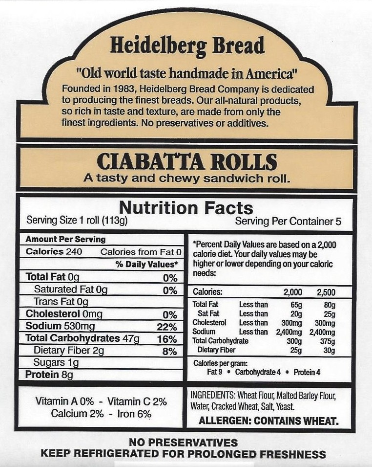 Ciabatta Rolls - Local (each) | Off The Muck Market