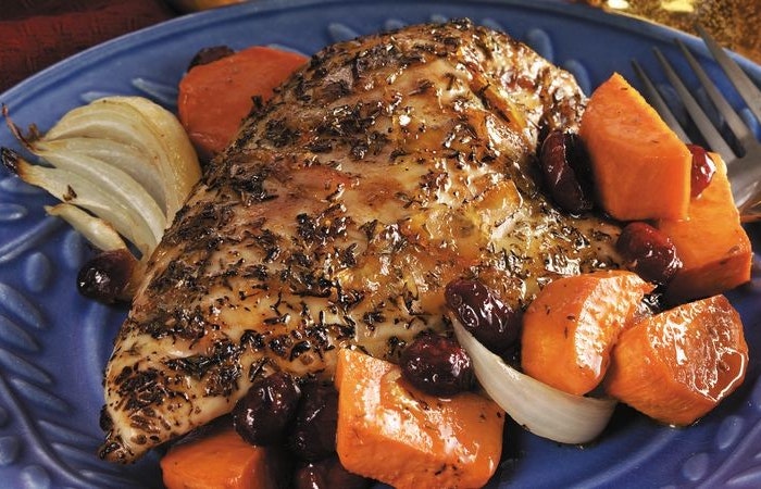 Roast Chicken & Sweet Potatoes