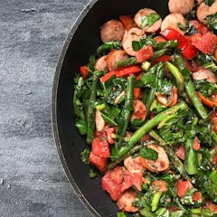 Veg & chorizo fry-up