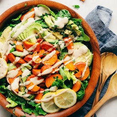Sweet Potato and Avocado Green Salad