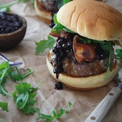 Blueberry BBQ Brie Burger