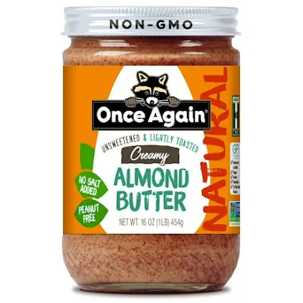 Organic Creamy Almond Butter Lightly Toasted - Salt Free Unsweetened Main Image