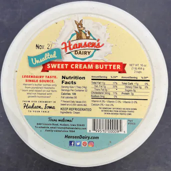 Butter, salted, Hansen's Main Image