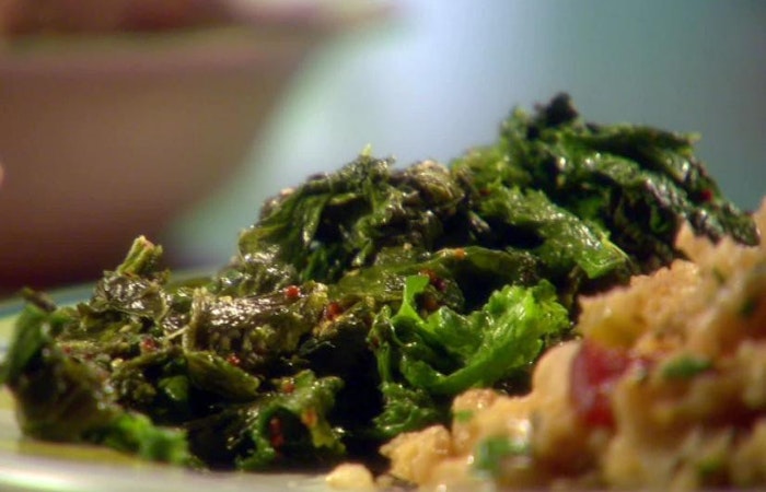 Simple Sauteed Mustard Greens