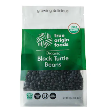True Origin Foods Organic Black Turtle Beans (1 lb) Main Image