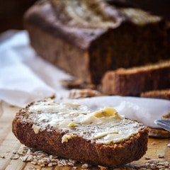 Blender Banana Bread (No sugar/No flour)