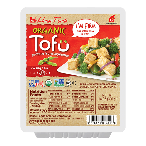 Organic Tofu Firm 14oz Just Organics