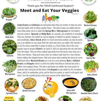 INFO Sheets,Veggies Volume 1 Main Image