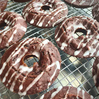 MOR Bakery-Double Chocolate Baked Donuts - 2 pk Main Image