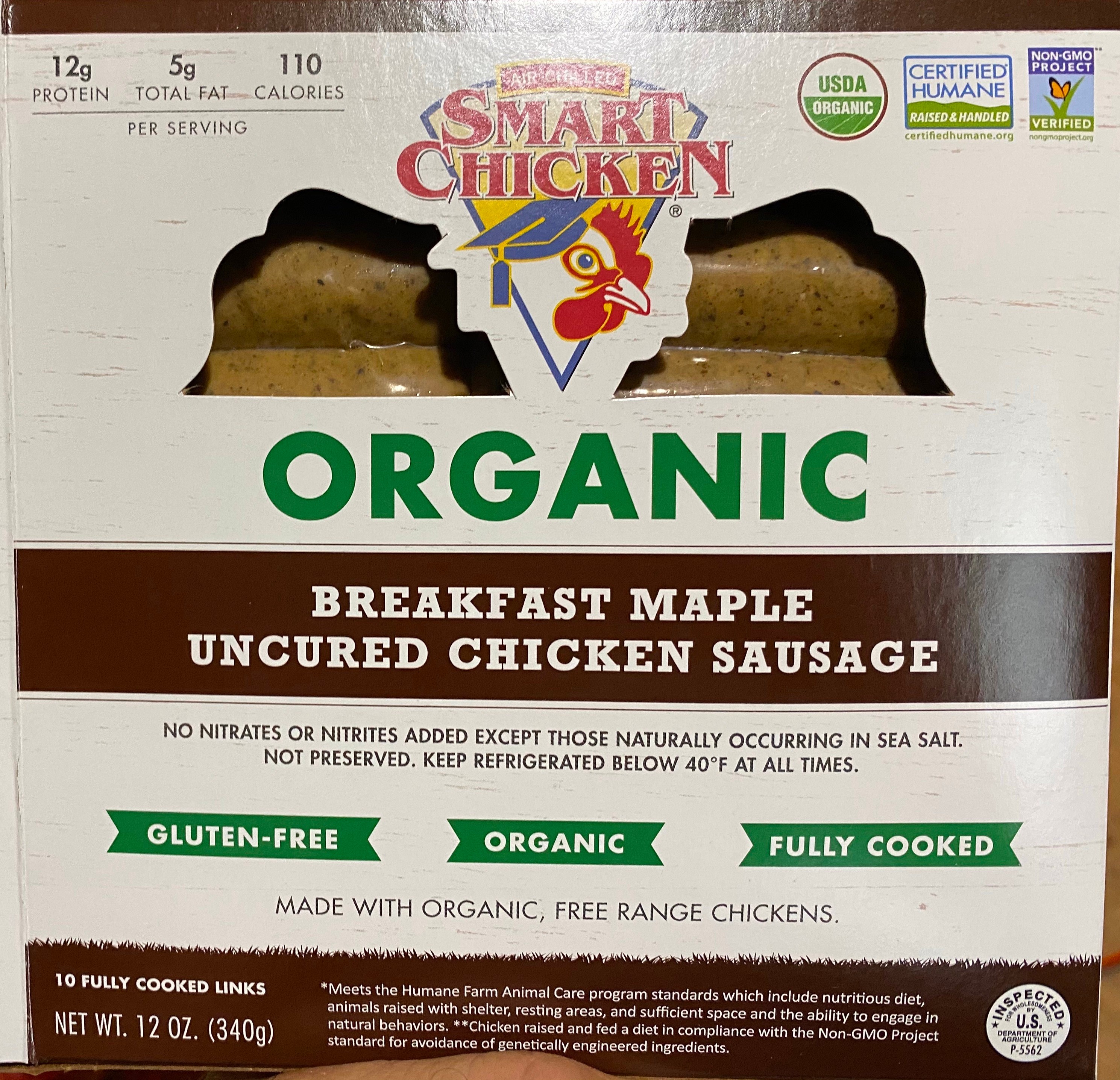 Breakfast Maple Chicken Sausage (package) | Prudent Produce