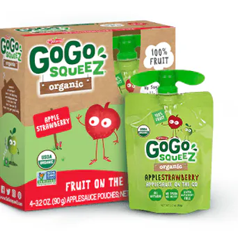 GoGo squeeZ Organic Apple Sauce - Apple Strawberry Main Image